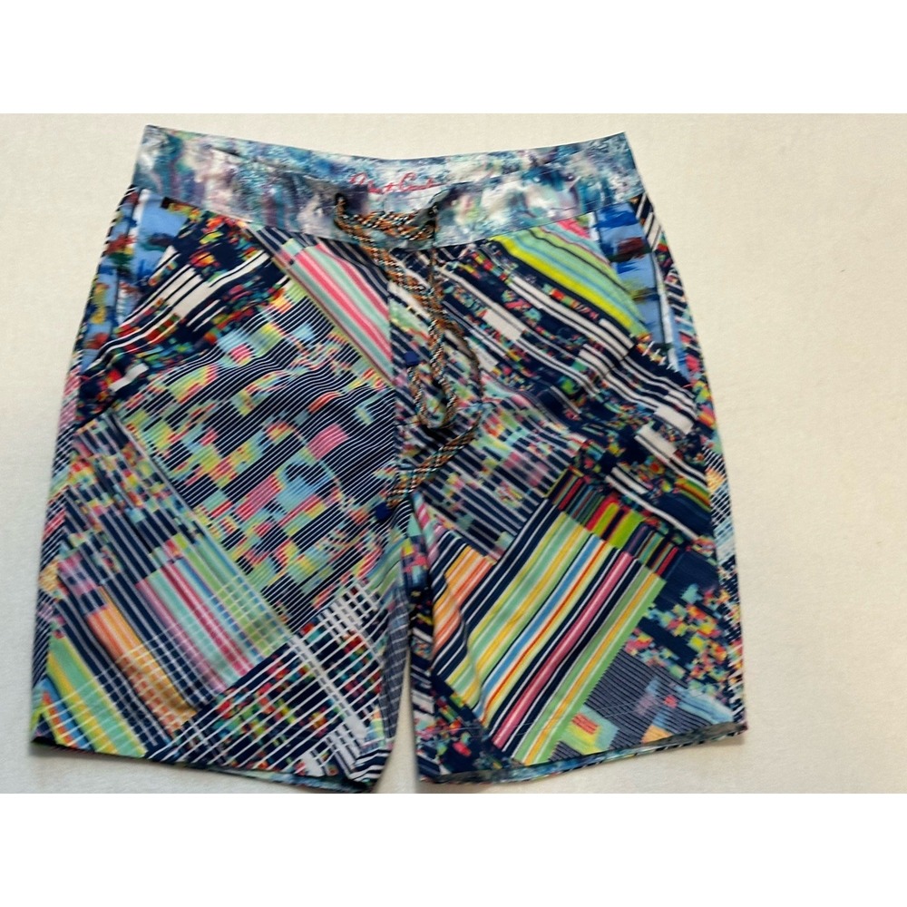 NWT $168 Robert Graham Swim Trunks Board Shorts Multicolor Men Classic Fit Sz 32 - Picture 2 of 7